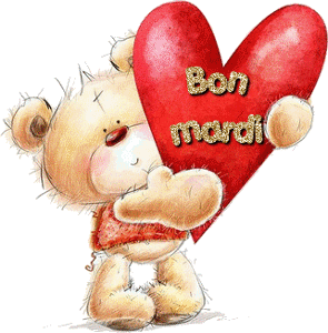 Gif animé Bon mardi nounours